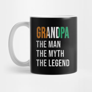 Grand Father Ivorian Grandpa The Man The Myth The Legend - Gift for Ivorian Dad With Roots From  Ivory Coast Mug